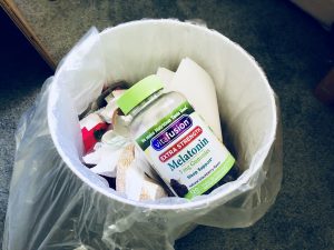 Vitafusion Melatonin thrown away in trash